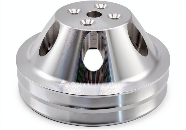 GSKMOTOR SBC 350 Double Groove Pulley for Small Block Chevy-3
