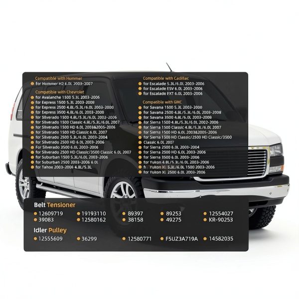 Chevrolet Avalanche Serpentine Belt Drive Kit by JAVOUKA-1