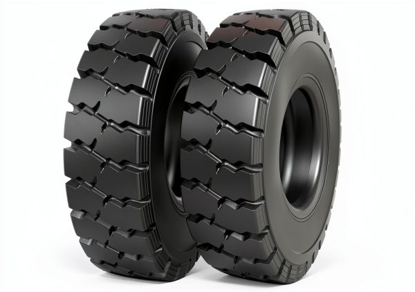 6.50-10 Forklift Tire GarveeTech DH-901 Heavy Duty 2-Piece Set-0