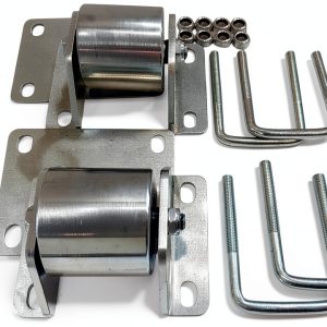 RV Hitch Rollers 2.5" Tube Wheels Set of 2 by Foghorn Powersports-0