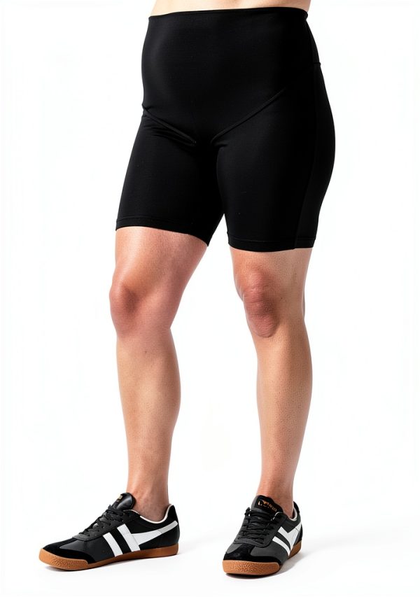 Pact Women's Organic Cotton Maternity Bike Shorts Stretch Waistband-2