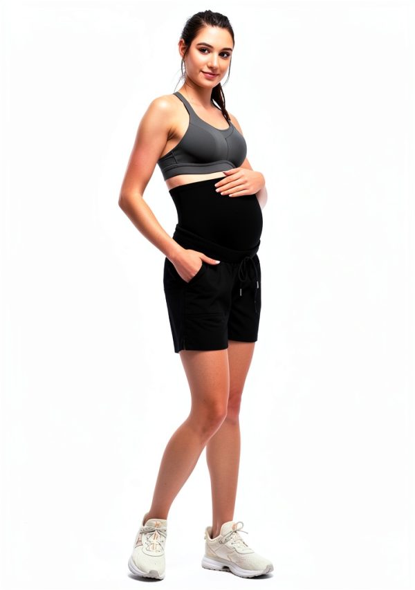 Maternity Sport Hiking Shorts by Maacie Black S Lightweight Yoga-2