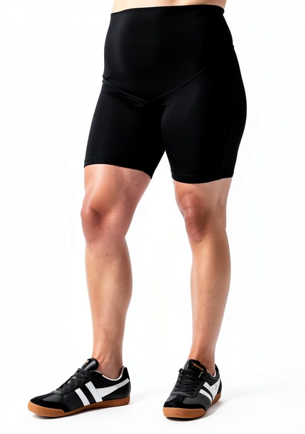 Pact Women's Organic Cotton Maternity Bike Shorts Stretch Waistband-2